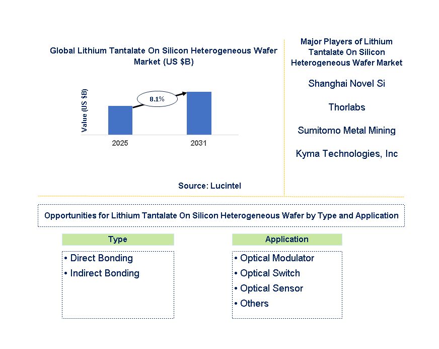 Lithium Tantalate On Silicon Heterogeneous Wafer Market Trends and Forecast